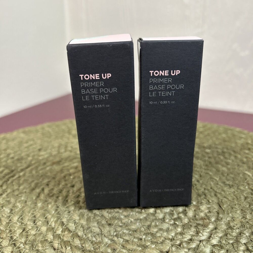 Avon The Face Shop Tone Up Primer Travel Size .33 oz Mint  Lot Of 2